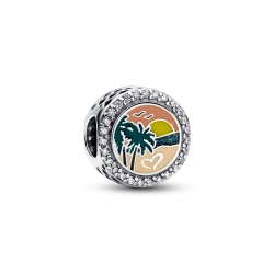 Pandora Engravable Beach Heart Scene Charm Pandora Engravable Beach Heart Scene Charm