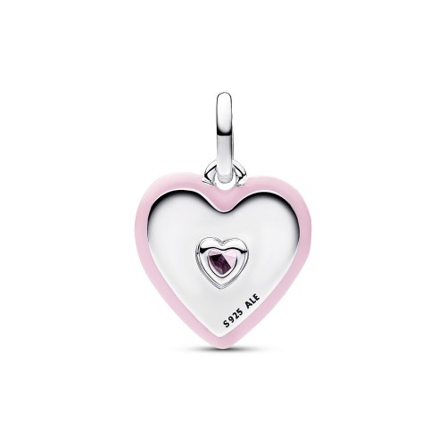 Pandora Radiating Pink Heart Medallion Charm Pandora Radiating Pink Heart Medallion Charm