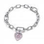 Pandora Radiating Pink Heart Medallion Charm Pandora Radiating Pink Heart Medallion Charm