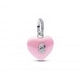 Pandora Pink Ceramic Heart Padlock Dangle Charm Pandora Pink Ceramic Heart Padlock Dangle Charm