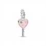 Pandora Opalescent Heart Key Dangle Charm Pandora Opalescent Heart Key Dangle Charm