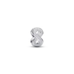 Pandora Textured Infinity Symbol Mini Charm Pandora Textured Infinity Symbol Mini Charm