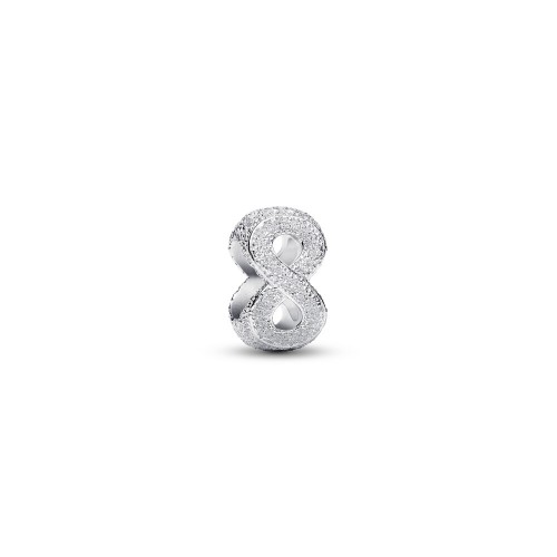 Pandora Textured Infinity Symbol Mini Charm Pandora Textured Infinity Symbol Mini Charm