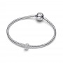 Pandora Textured Infinity Symbol Mini Charm Pandora Textured Infinity Symbol Mini Charm