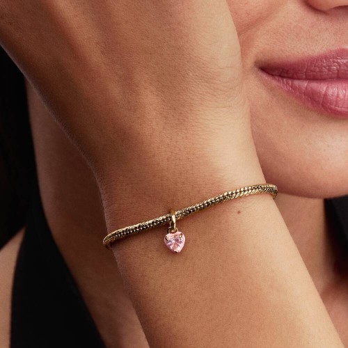 Pandora Pink Chakra Heart Mini Dangle Charm