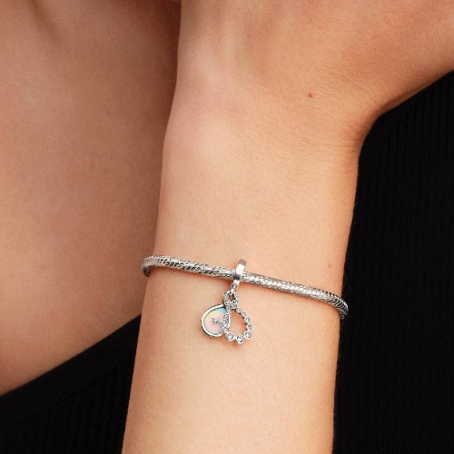 Pandora Opalescent Infinity Double Dangle Charm Pandora Opalescent Infinity Double Dangle Charm