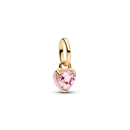 Pandora Pink Chakra Heart Mini Dangle Charm