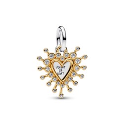 Pandora Radiant Heart Double Dangle Charm Pandora Radiant Heart Double Dangle Charm