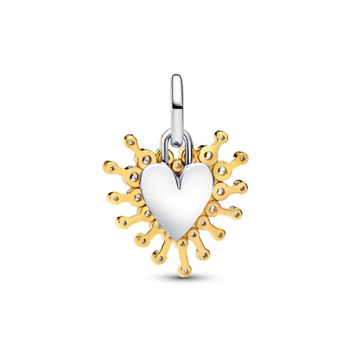 Pandora Radiant Heart Double Dangle Charm Pandora Radiant Heart Double Dangle Charm