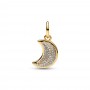 Pandora Sparkling Crescent Moon Dangle Charm Pandora Sparkling Crescent Moon Dangle Charm