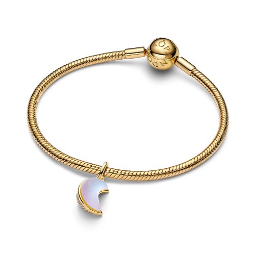 Pandora Sparkling Crescent Moon Dangle Charm Pandora Sparkling Crescent Moon Dangle Charm