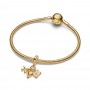 Pandora Airplane, Globe & Suitcase Triple Dangle Charm