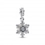 Pandora Opalescent Snowflake Double Dangle Charm Pandora Opalescent Snowflake Double Dangle Charm