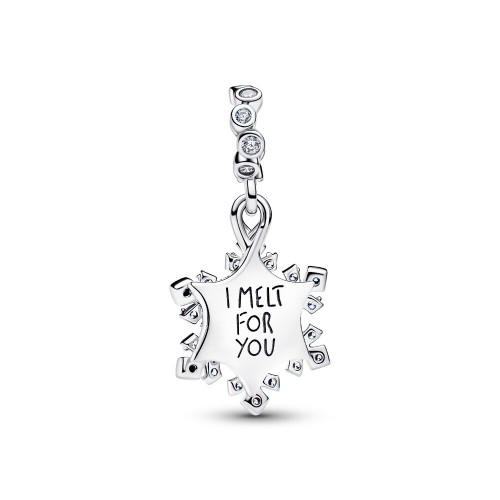 Pandora Opalescent Snowflake Double Dangle Charm Pandora Opalescent Snowflake Double Dangle Charm