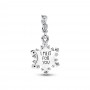 Pandora Opalescent Snowflake Double Dangle Charm Pandora Opalescent Snowflake Double Dangle Charm