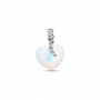 Pandora Shooting Star & Heart Dangle Charm Pandora Shooting Star & Heart Dangle Charm