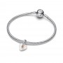 Pandora Shooting Star & Heart Dangle Charm Pandora Shooting Star & Heart Dangle Charm