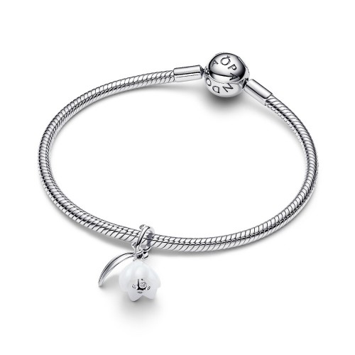 Pandora Snowdrop Flower Dangle Charm Pandora Snowdrop Flower Dangle Charm