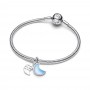 Pandora Crescent Moon Double Dangle Charm Pandora Crescent Moon Double Dangle Charm