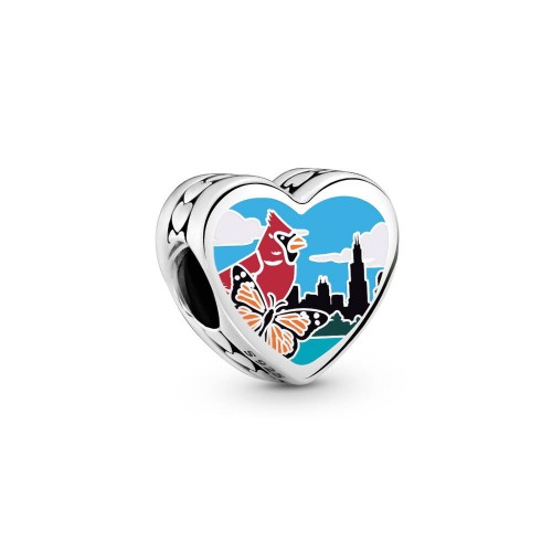 Pandora Illinois Heart Charm