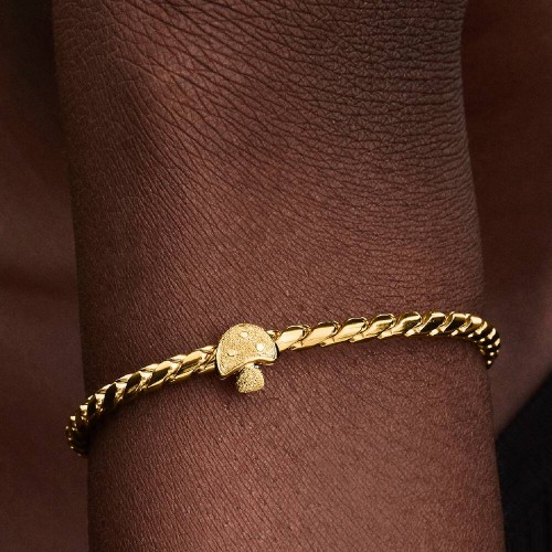 Pandora Textured Mushroom Mini Charm Pandora Textured Mushroom Mini Charm