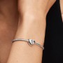 Pandora Engravable Clear Stone Heart Charm Pandora Engravable Clear Stone Heart Charm