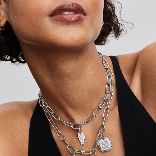 Pandora Engravable Square Tag Pendant Pandora Engravable Square Tag Pendant