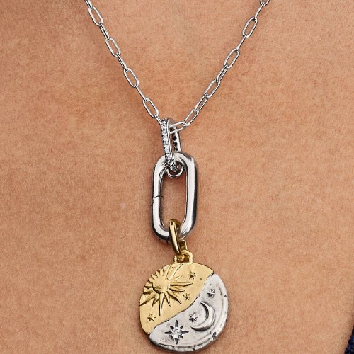 Pandora Sun and Moon Medallion Charm Pandora Sun and Moon Medallion Charm