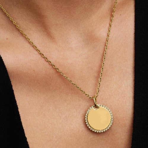 Pandora Engravable Round Tag Pendant Pandora Engravable Round Tag Pendant