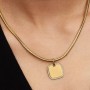 Pandora Engravable Square Tag Pendant Pandora Engravable Square Tag Pendant