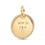 Pandora Engravable Round Tag Pendant Pandora Engravable Round Tag Pendant