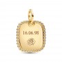 Pandora Engravable Square Tag Pendant Pandora Engravable Square Tag Pendant