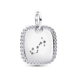 Pandora Engravable Square Tag Pendant Pandora Engravable Square Tag Pendant