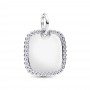 Pandora Engravable Square Tag Pendant Pandora Engravable Square Tag Pendant