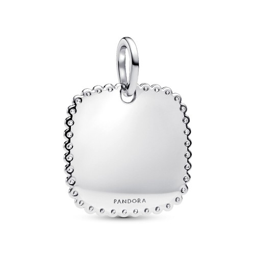 Pandora Engravable Square Tag Pendant Pandora Engravable Square Tag Pendant
