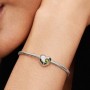 Pandora Engravable Spring Green Stone Heart Charm Pandora Engravable Spring Green Stone Heart Charm