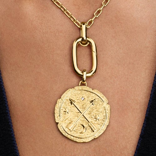 Pandora Crossing Arrows Oversized Medallion Charm Pandora Crossing Arrows Oversized Medallion Charm