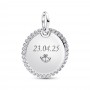 Pandora Engravable Round Tag Pendant Pandora Engravable Round Tag Pendant