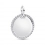 Pandora Engravable Round Tag Pendant Pandora Engravable Round Tag Pendant
