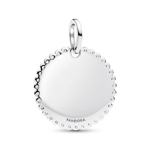 Pandora Engravable Round Tag Pendant Pandora Engravable Round Tag Pendant
