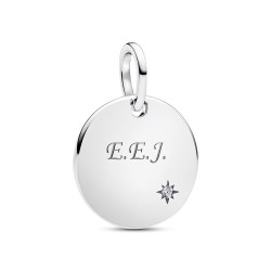 Pandora Engravable Lab-Grown Diamond Tag Pendant Pandora Engravable Lab-Grown Diamond Tag Pendant