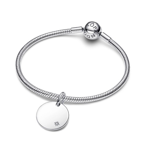 Pandora Engravable Lab-Grown Diamond Tag Pendant Pandora Engravable Lab-Grown Diamond Tag Pendant