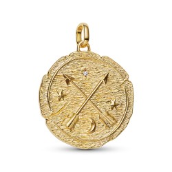 Pandora Crossing Arrows Oversized Medallion Charm Pandora Crossing Arrows Oversized Medallion Charm