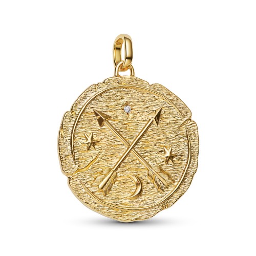 Pandora Crossing Arrows Oversized Medallion Charm Pandora Crossing Arrows Oversized Medallion Charm
