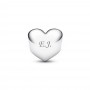 Pandora Engravable Red Stone Heart Charm Pandora Engravable Red Stone Heart Charm