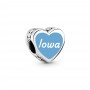 Pandora Iowa Heart Charm