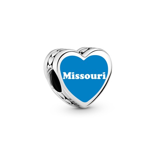 Pandora Missouri Heart Charm