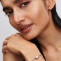 Pandora Engravable White Stone Heart Charm Pandora Engravable White Stone Heart Charm