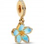Pandora Blue Blossom Dangle Charm Pandora Blue Blossom Dangle Charm