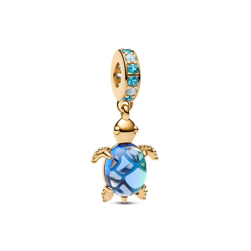 Pandora Sea Turtle Murano Glass Dangle Charm Pandora Sea Turtle Murano Glass Dangle Charm
